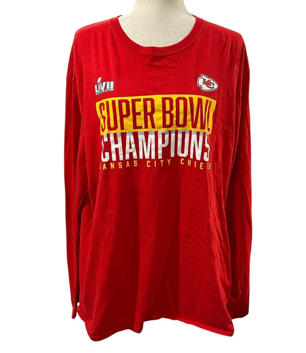 Fanatics Kansas City Chiefs Super Bowl LIVII Champions Long Sleeve T-shirt 2XL